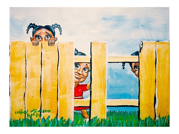 fine art - backyard girls